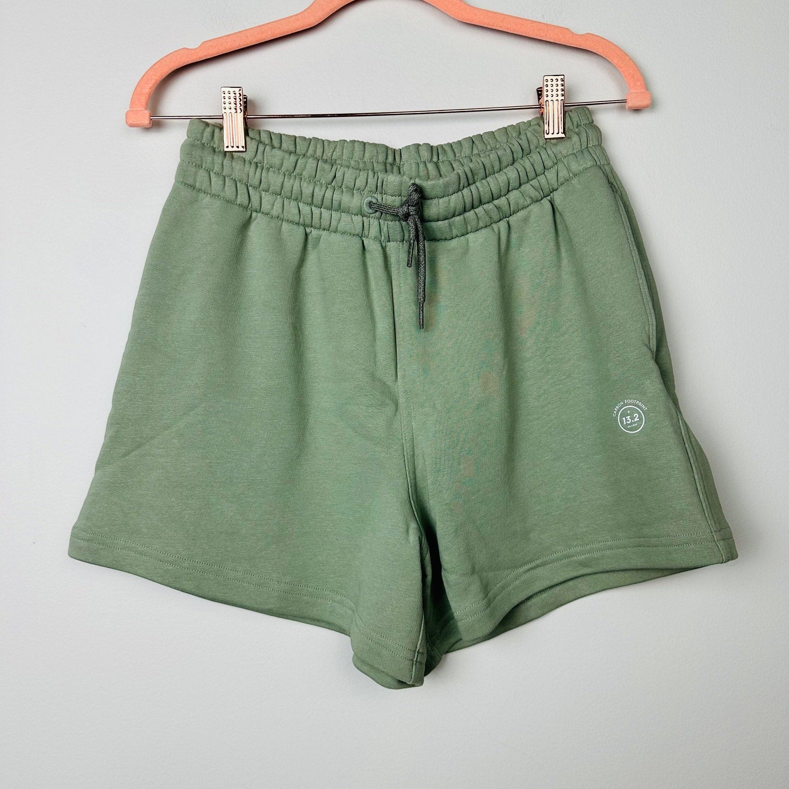 Allbirds NWT R&R Hazy Pine Green Sweat Shorts Drawstring Size Medium