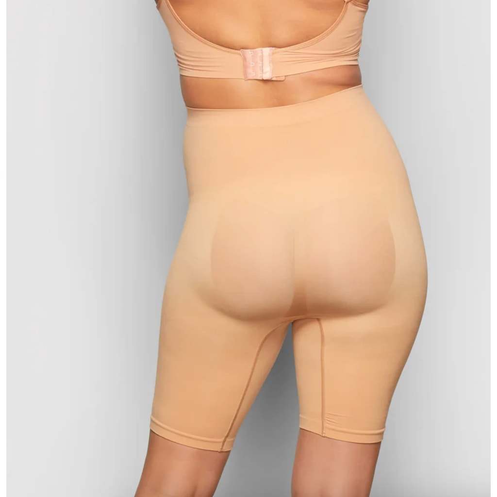 Skims NWOT Ochre Maternity Sculpting Mid Thigh Shapewear Size S/M