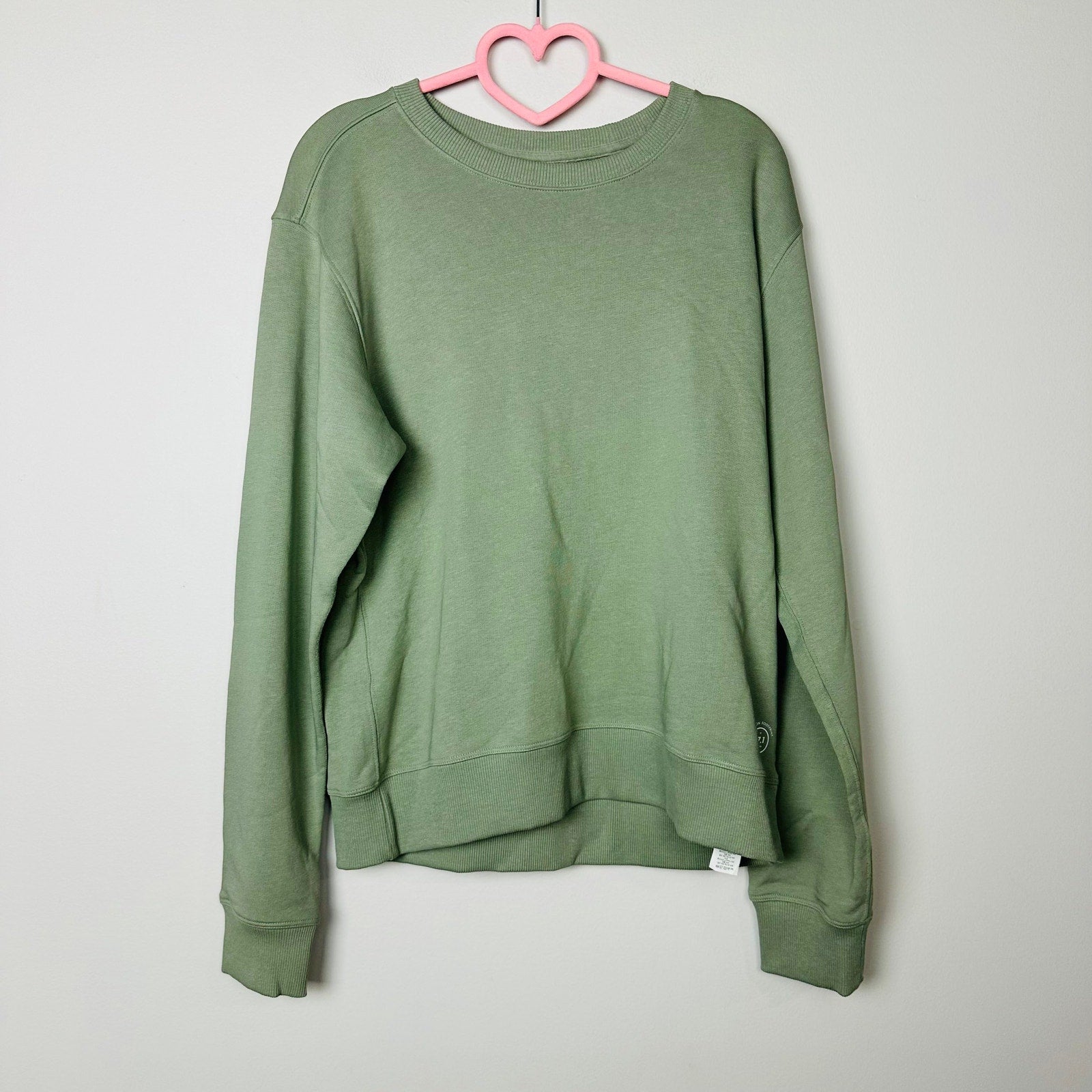 Allbirds NWT Hazy Pine R&R Green Crew Neck Long Sleeve Pullover Tee Size Large