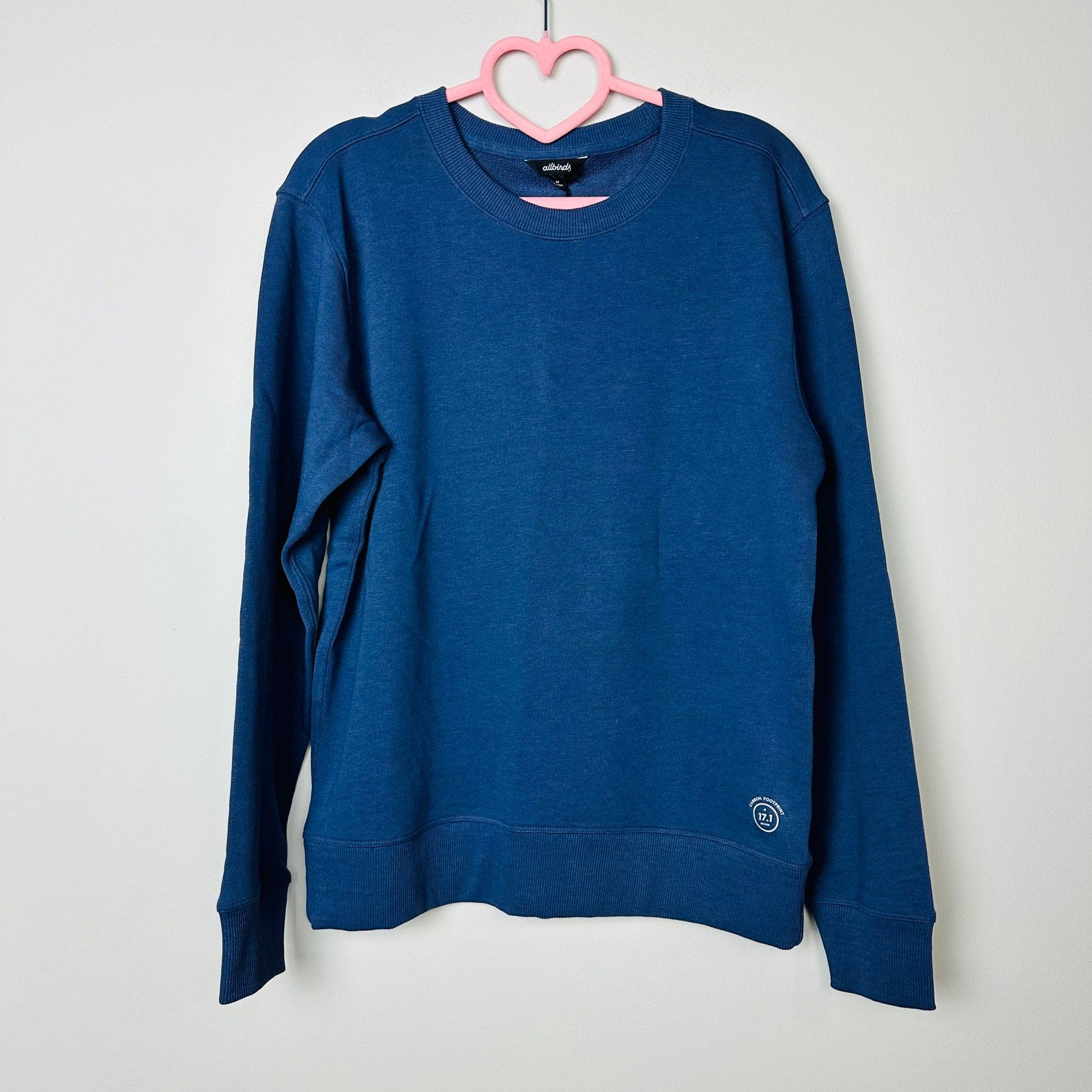 Allbirds NWT R&R Hazy Indigo Blue Pullover Crew Neck Sweatshirt Size Medium