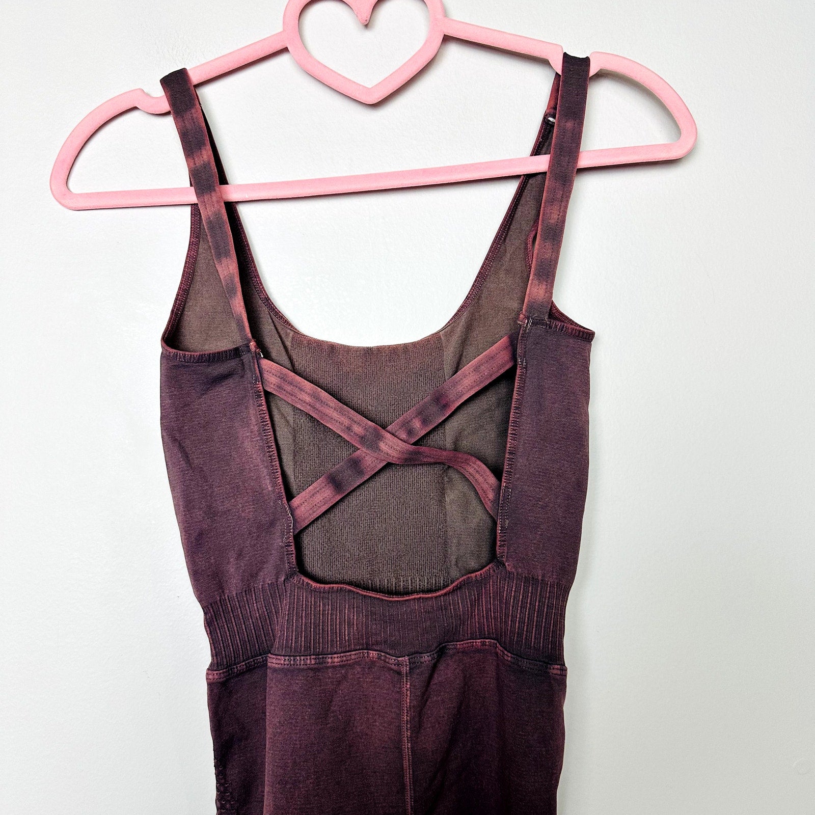 Free People NWOT Movement Good Karma Jumpsuit in Nutmeg Pink Size XS/S