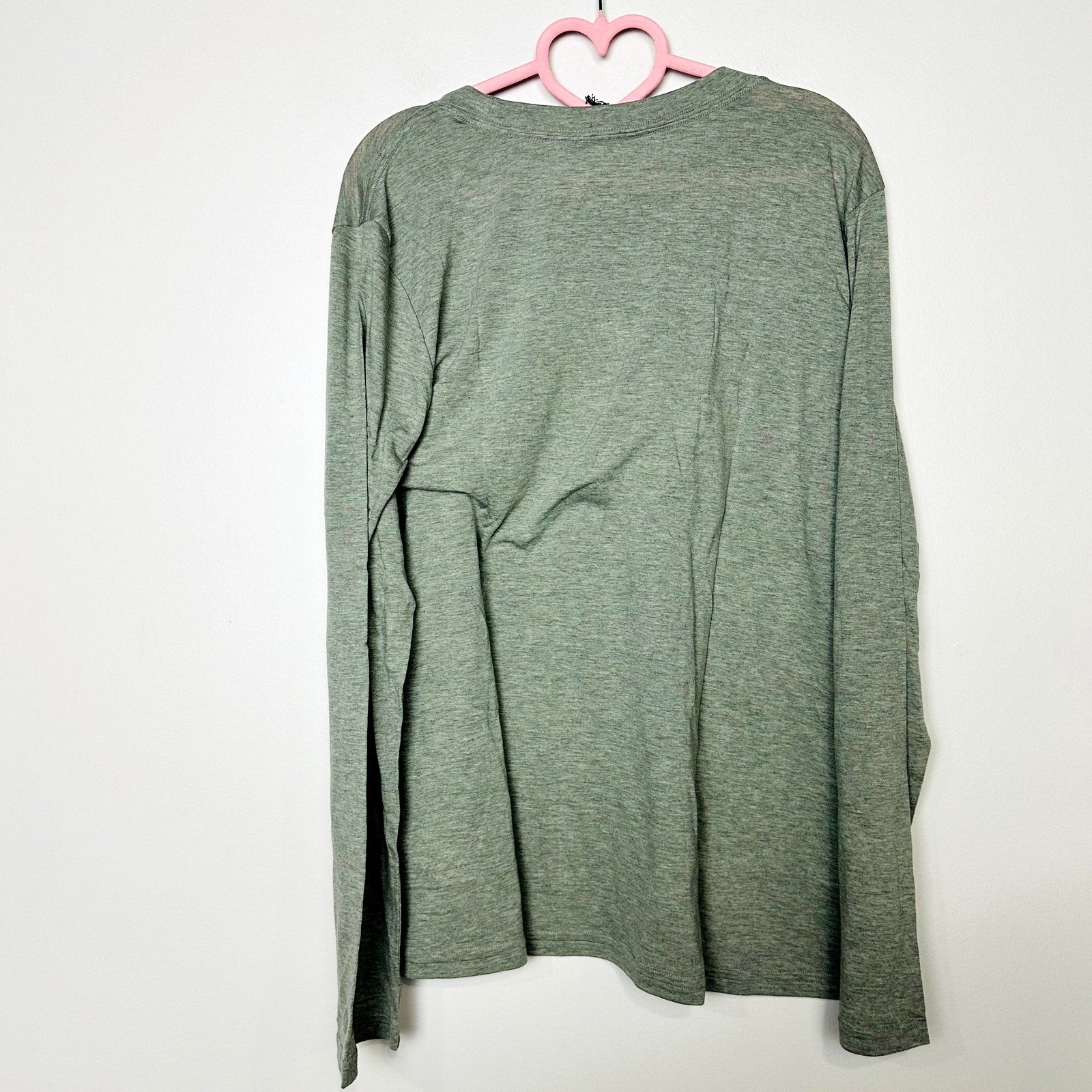 Allbirds NWT Hazy Pine Sea Long Sleeve Crew Neck Tee Size 2XL