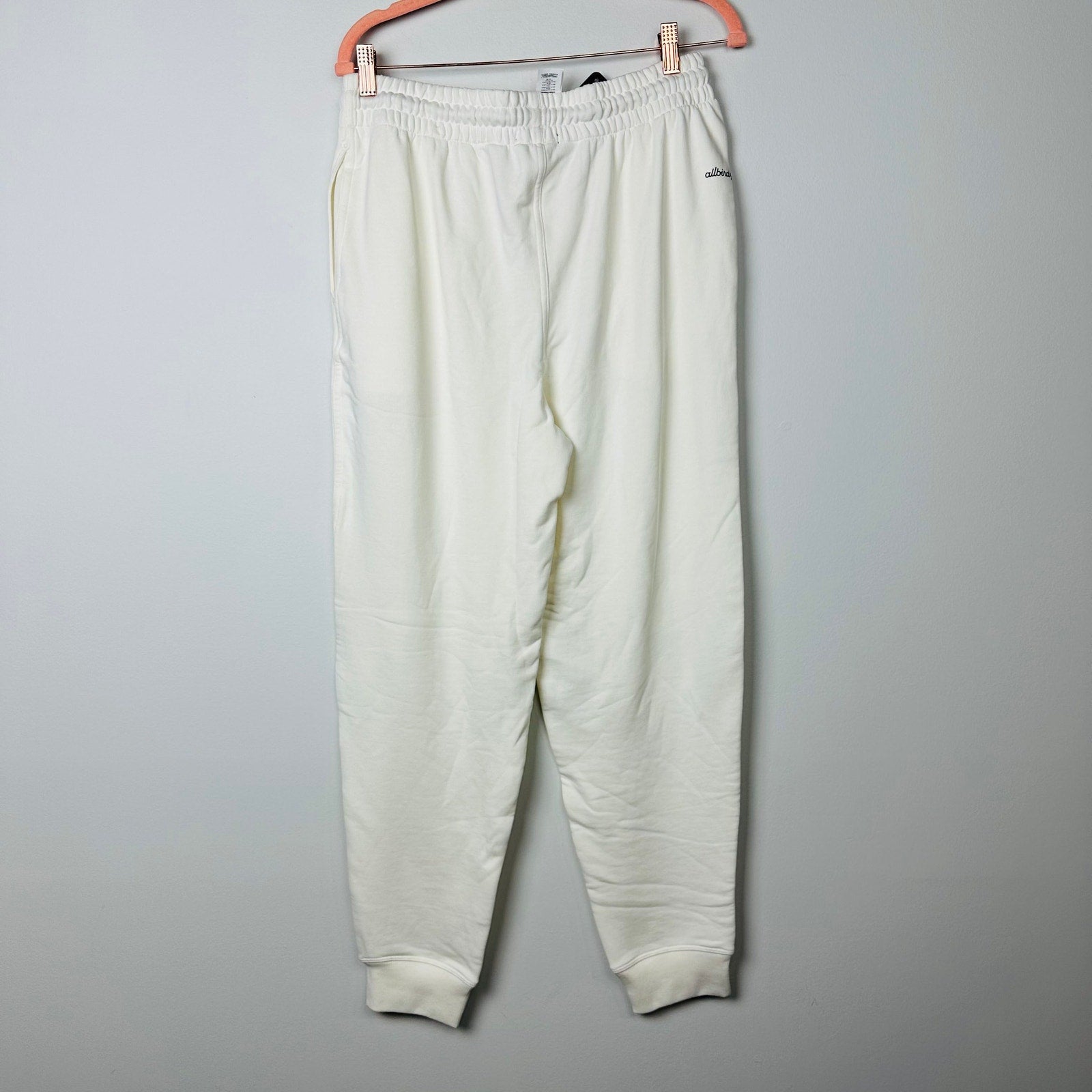 Allbirds NWT R&R Natural White Sweatpants Jogger Track Pants Size X-Large