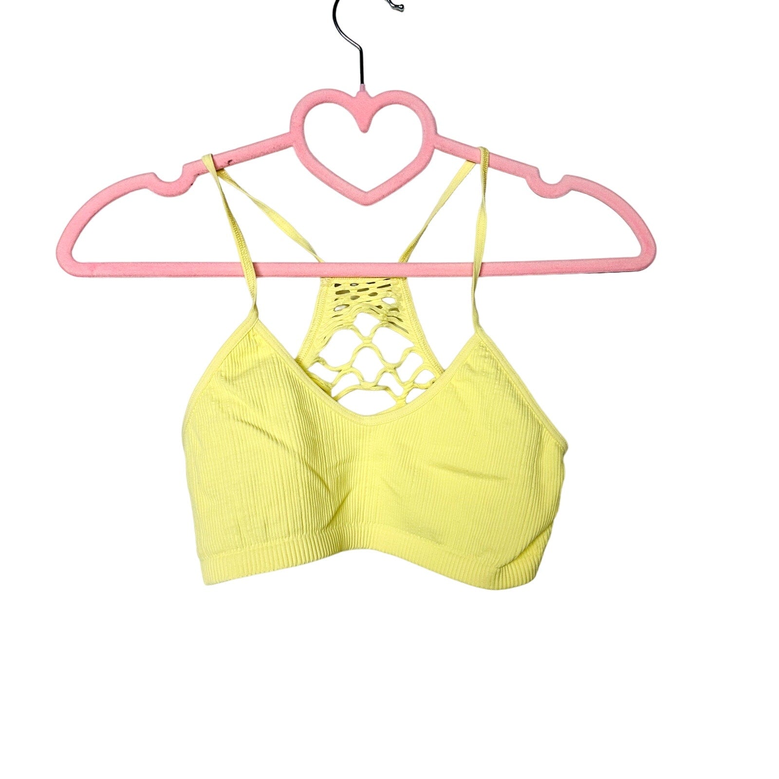 Free People NWOT intimately Bralette Yellow Size M/L