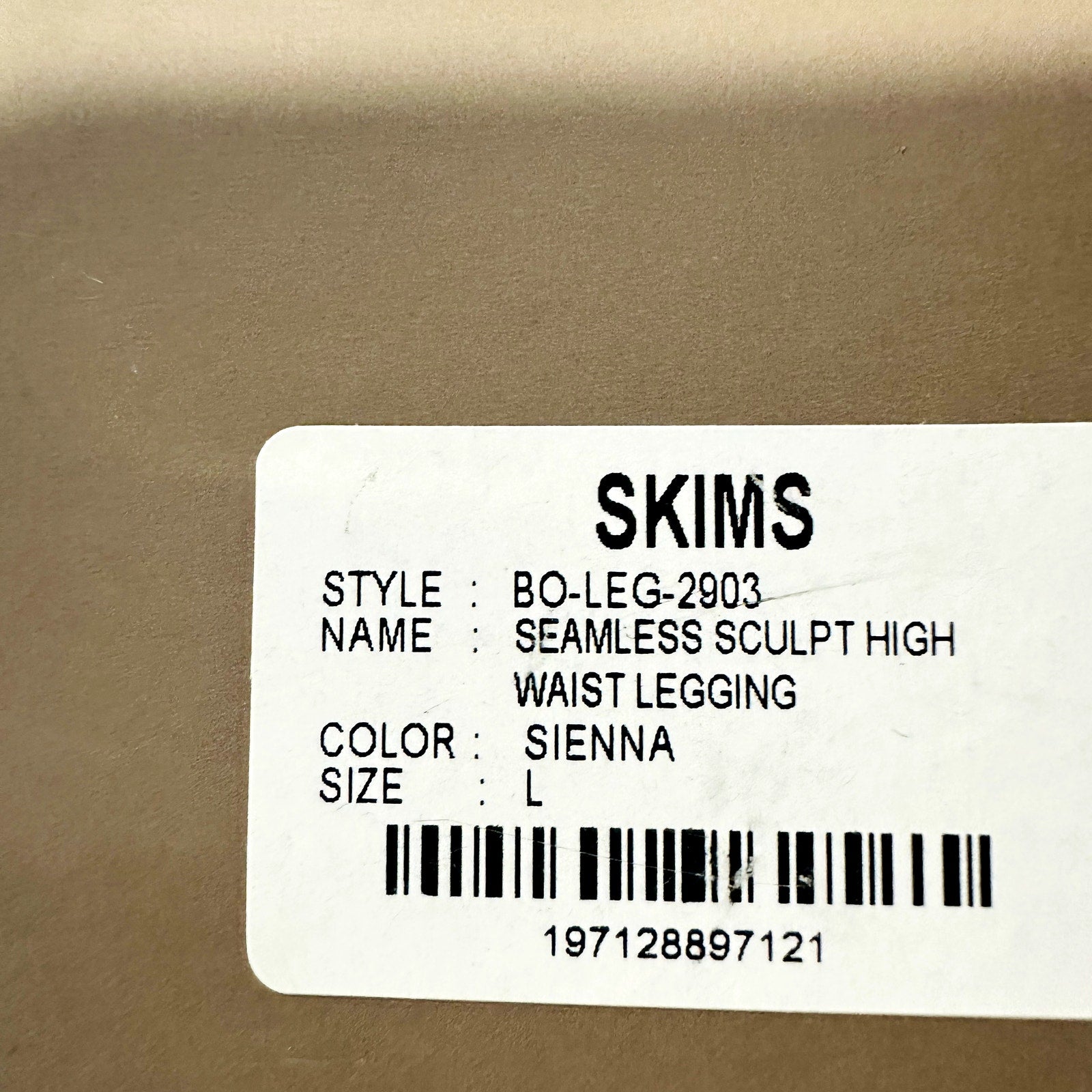 Skims NWOT Sienna Seamless Sculpt High Waist Shapewear Leggings Size Large