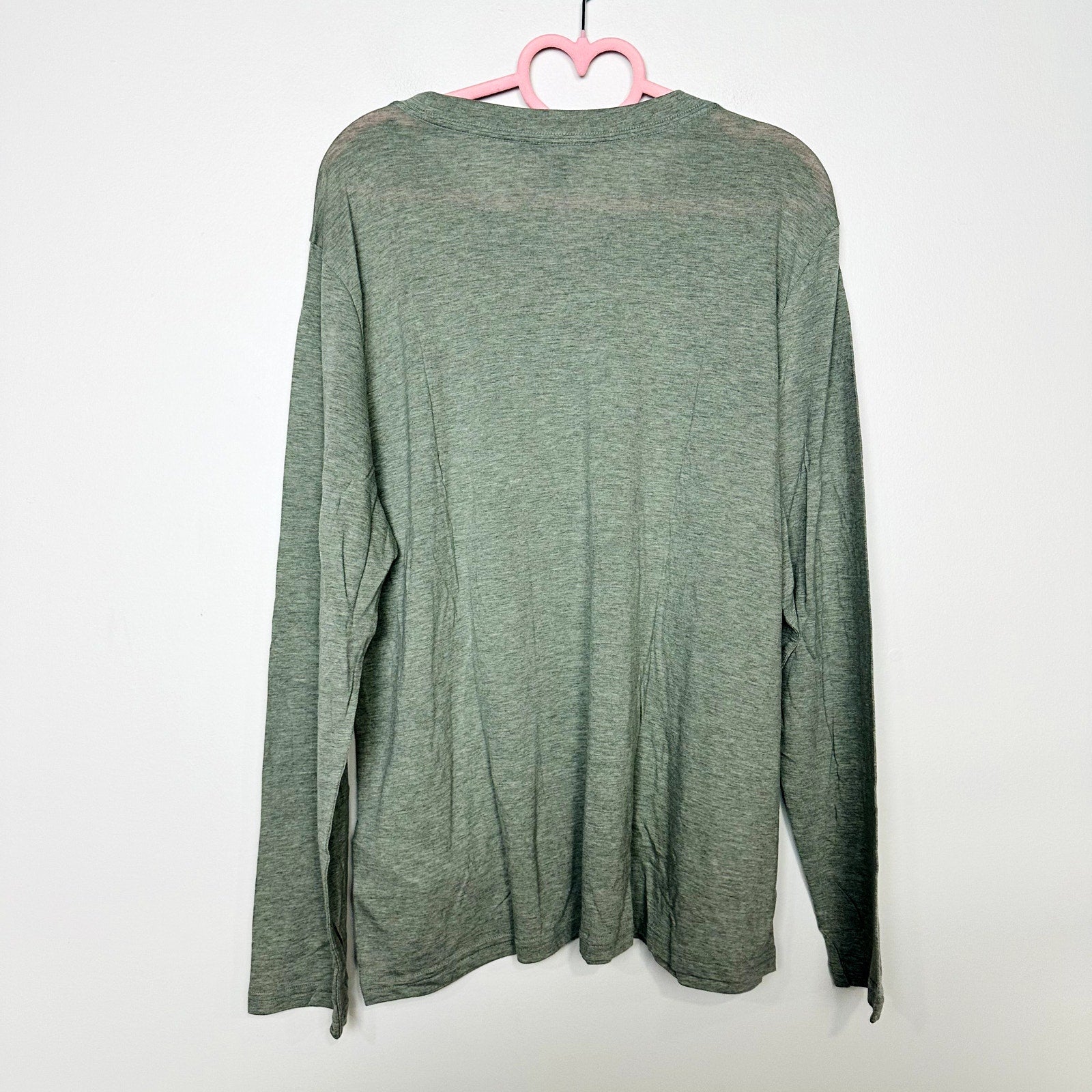 Allbirds NWT Hazy Pine Sea Long Sleeve Crew Neck Tee Size 2XL