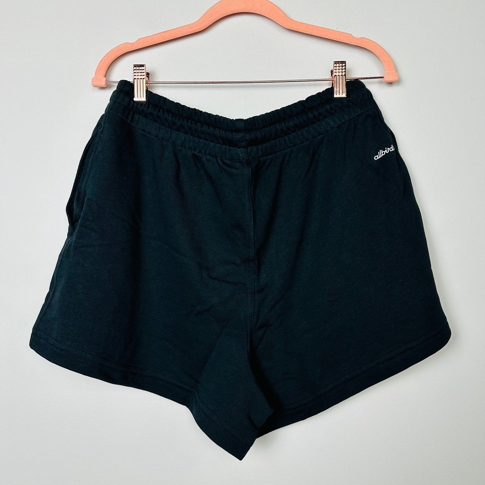 Allbirds NWT R&R Natural Black Elastic Waist Sweat Shorts X-Large