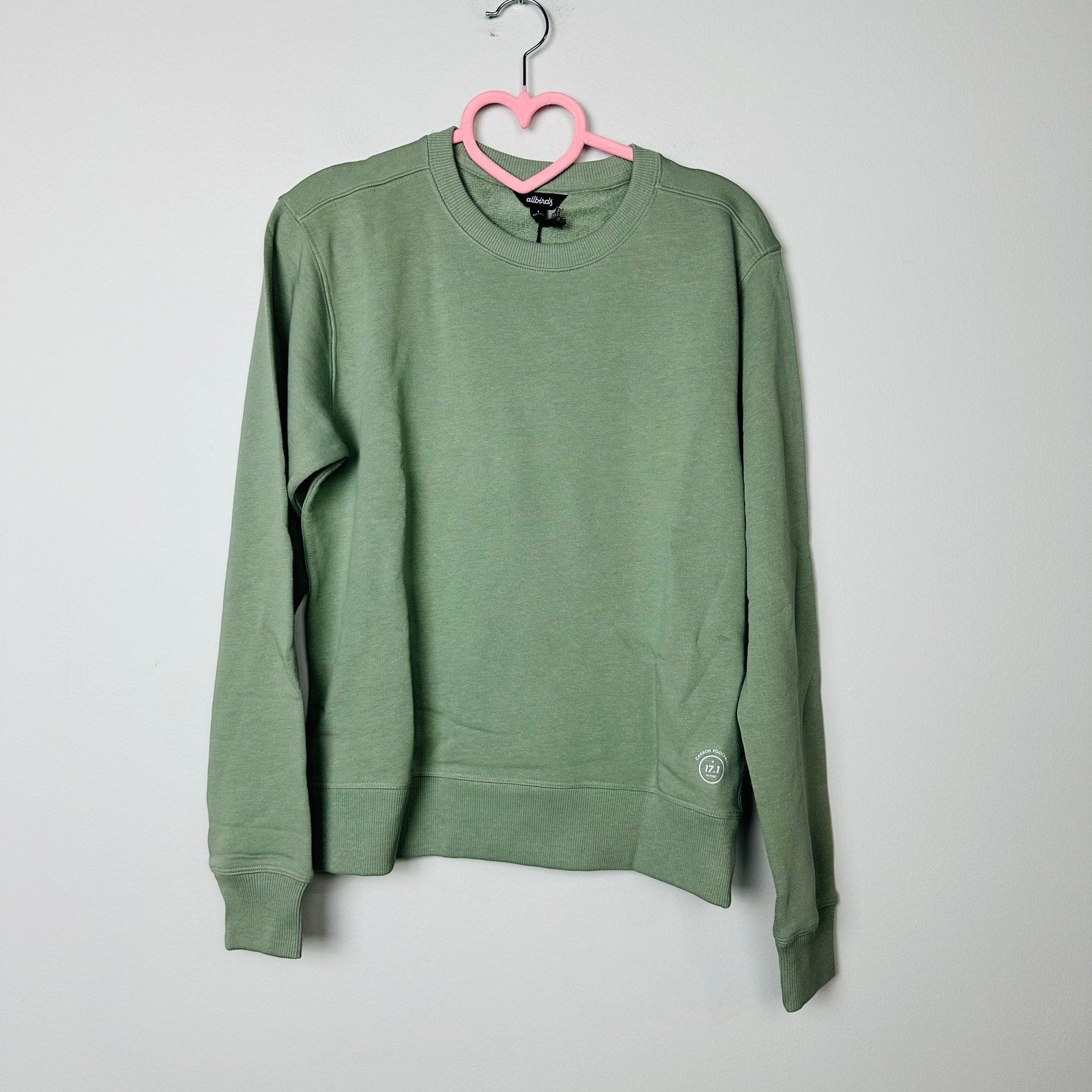 Allbirds Top NWT R&R Hazy Pine Pullover Crew Neck Sweatshirt Size Small