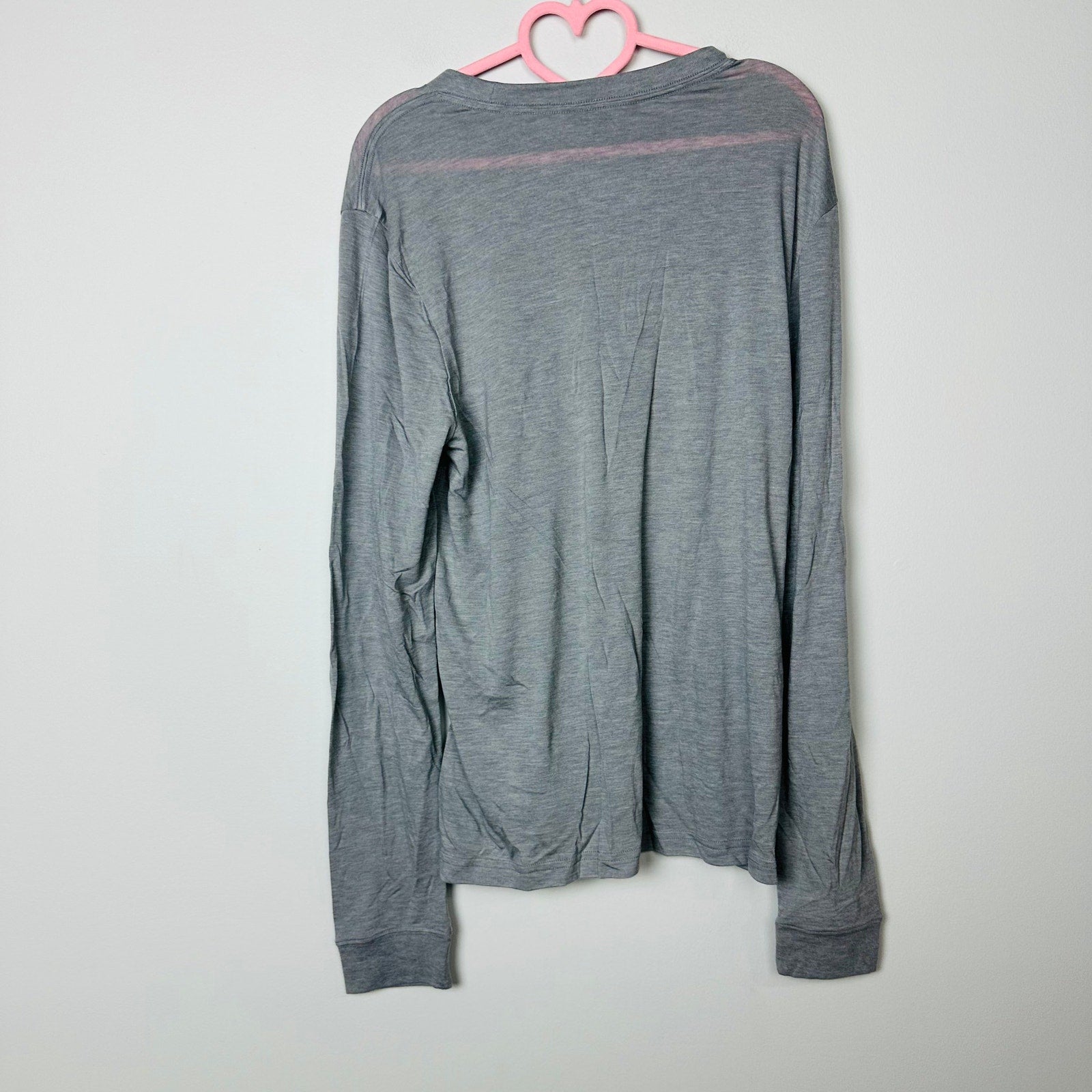 Allbirds NWT Sea Long Sleeve Tee Solid Grey Crew Neck Pullover tee Size Medium