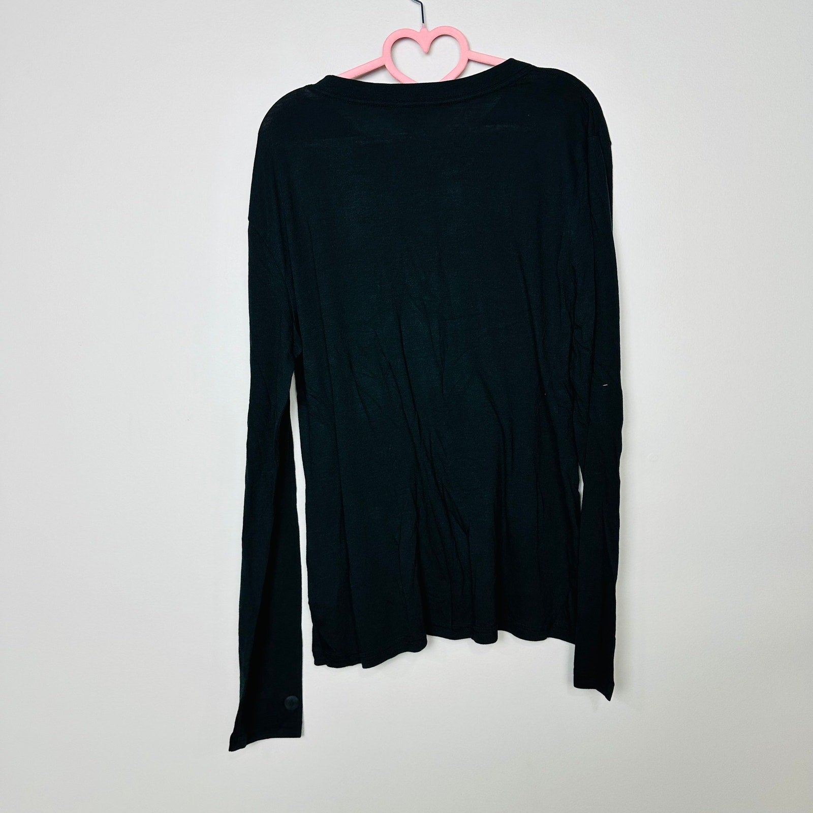 Allbirds NWT Sea Long Sleeve Black Pullover Crew Neck Tee Size 2XL