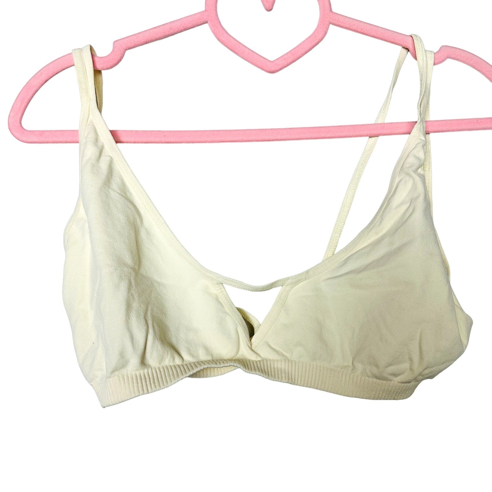 Free People NWOT intimately bralette Bra Cream Size M/L