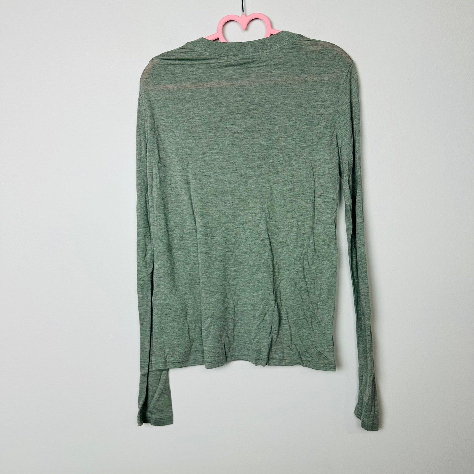 Allbirds NWT Top Hazy Pine Sea Green Long Sleeve Pullover Crew Neck Tee Size M