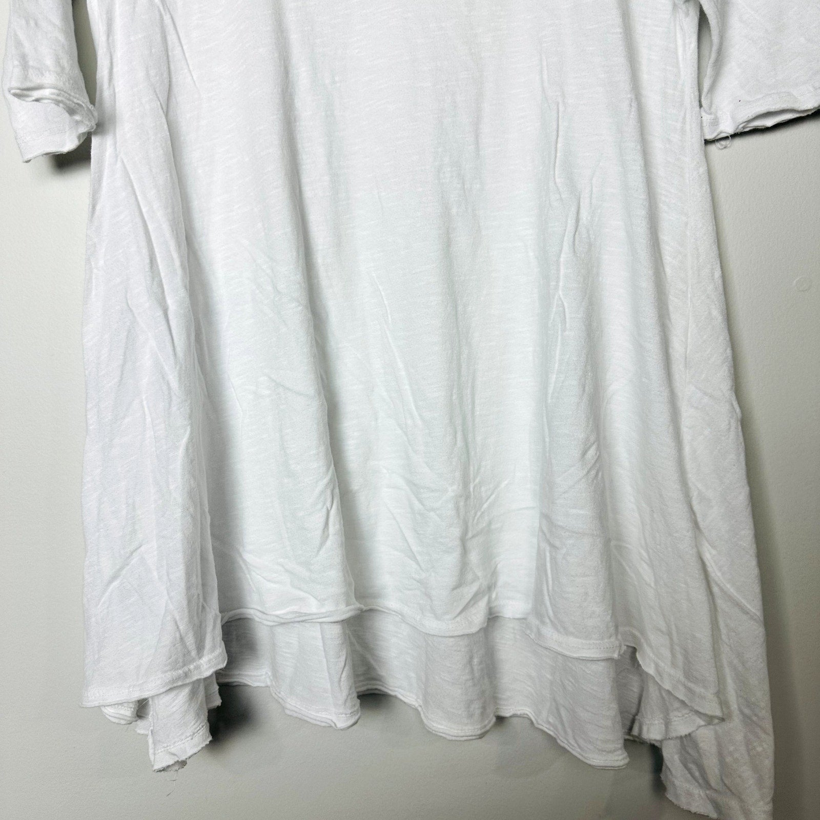 Free People NWOT Short Sleeve Shirt White Size Small