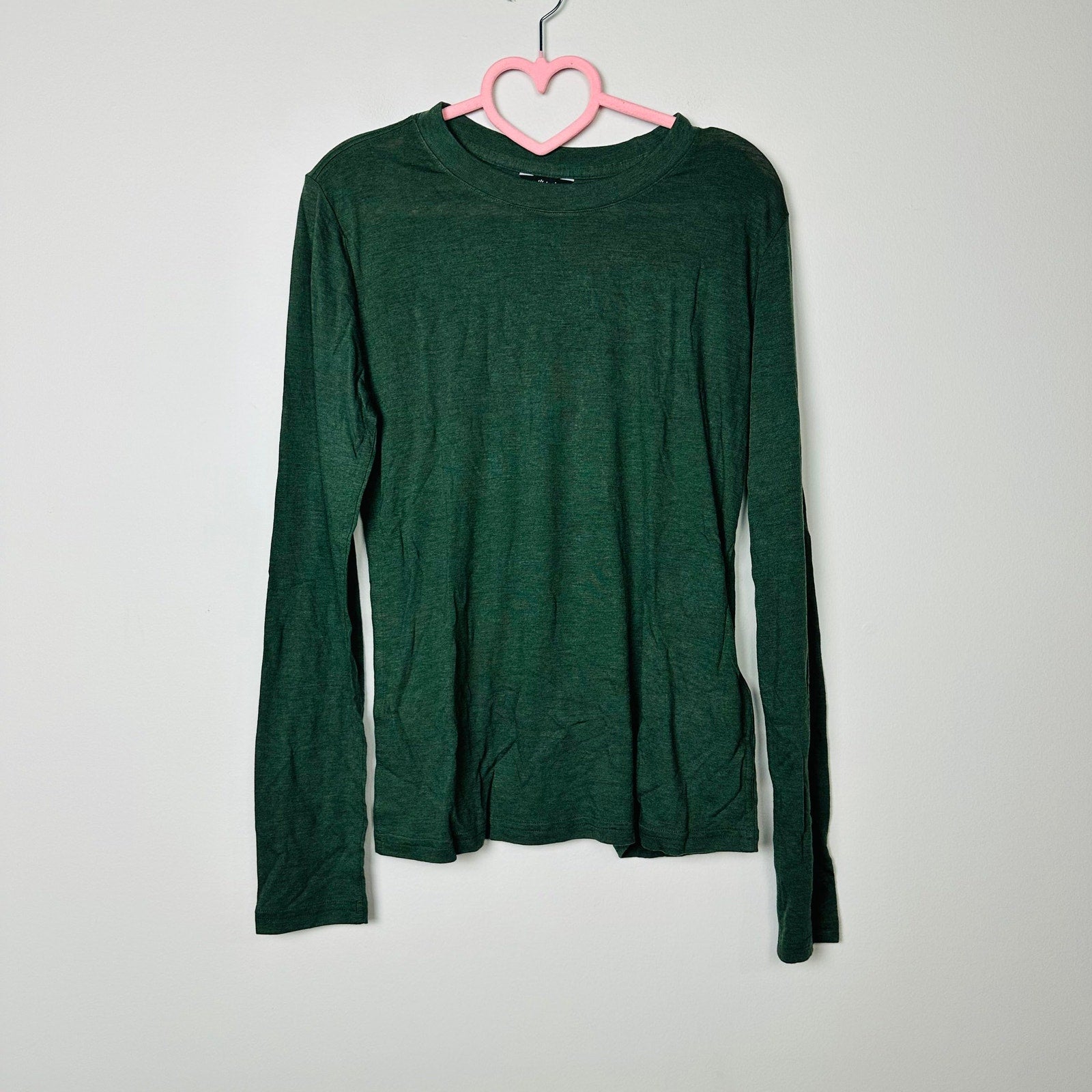 Allbirds Top NWT Pine Sea Long Sleeve Pullover Crew Neck Tee Size Medium