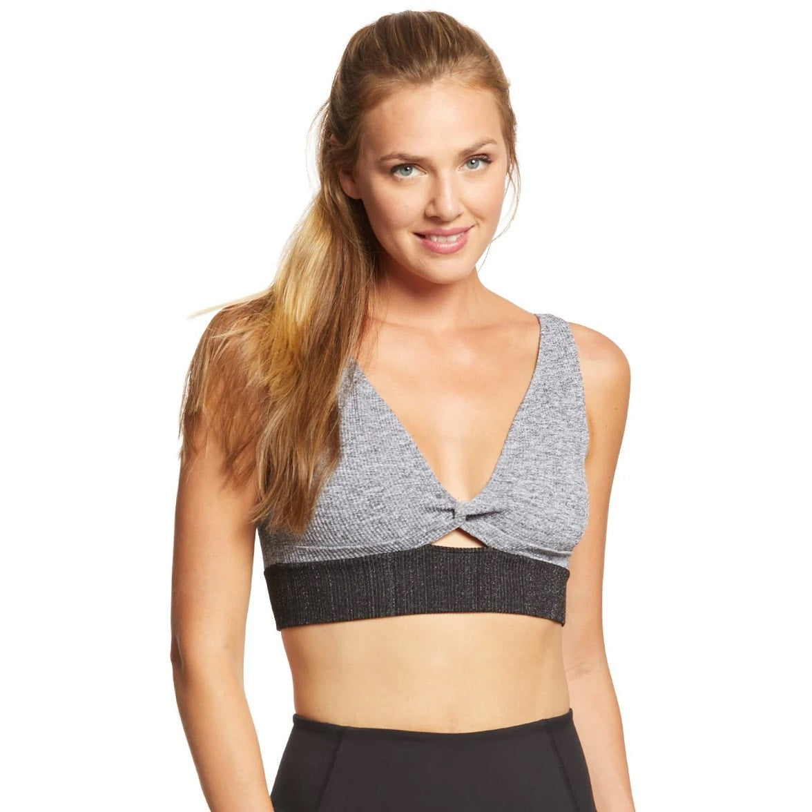 Free People Movement NWOT Gray Shakti Seamless Sports Bra Size XS/S