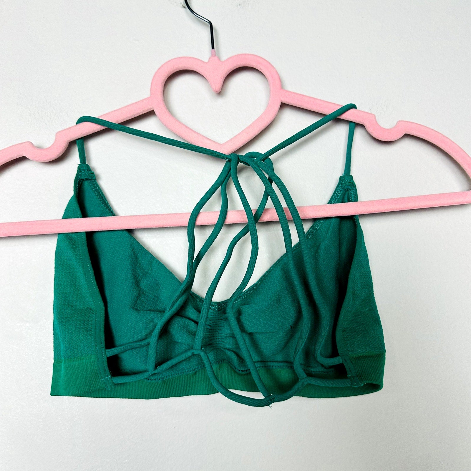 Free People NWOT Tie Bra Strappy Back Green Size M/L