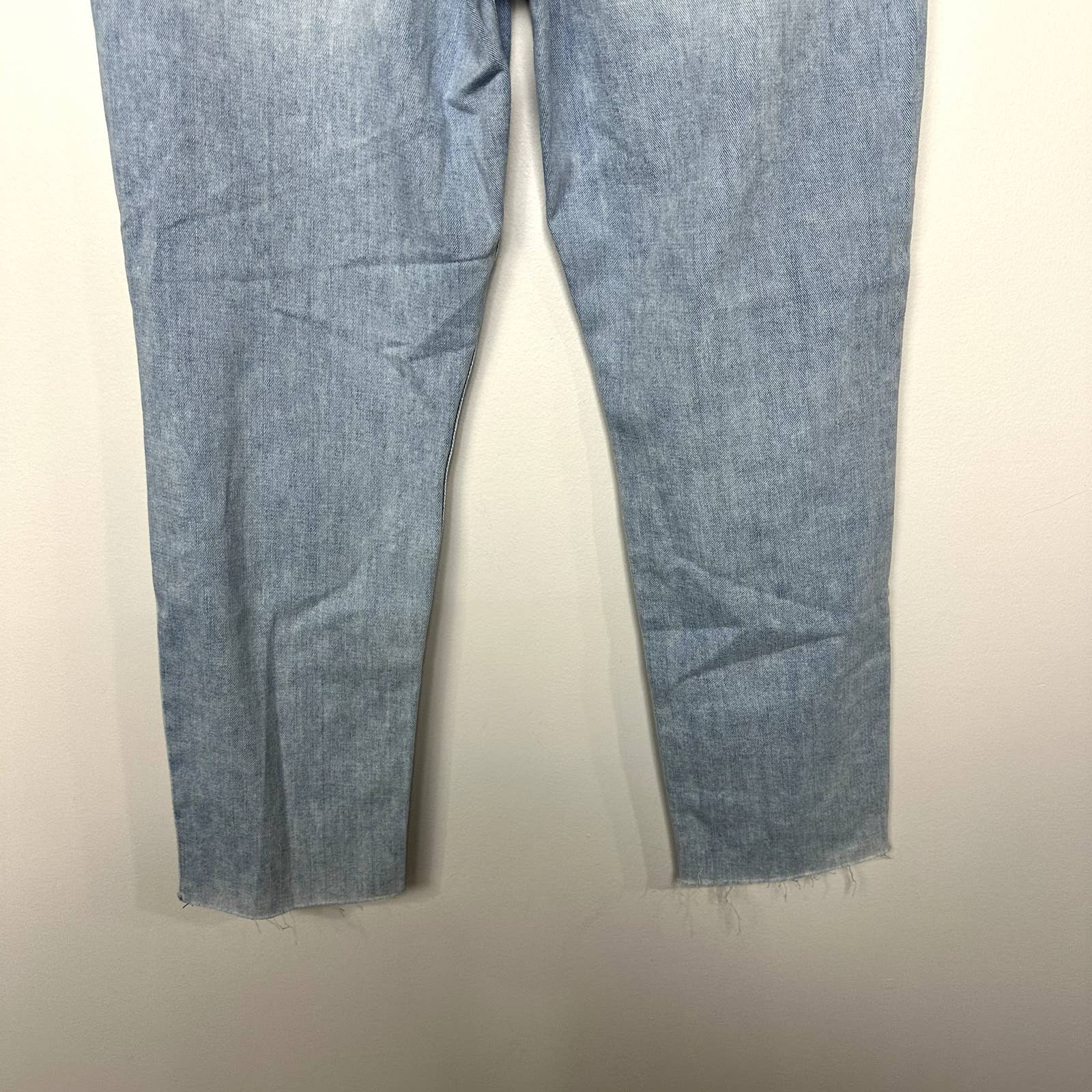 rag & bone NWT Nina High Rise Ankle Cigarette Denim Jeans Jade W/ Holes Size 32