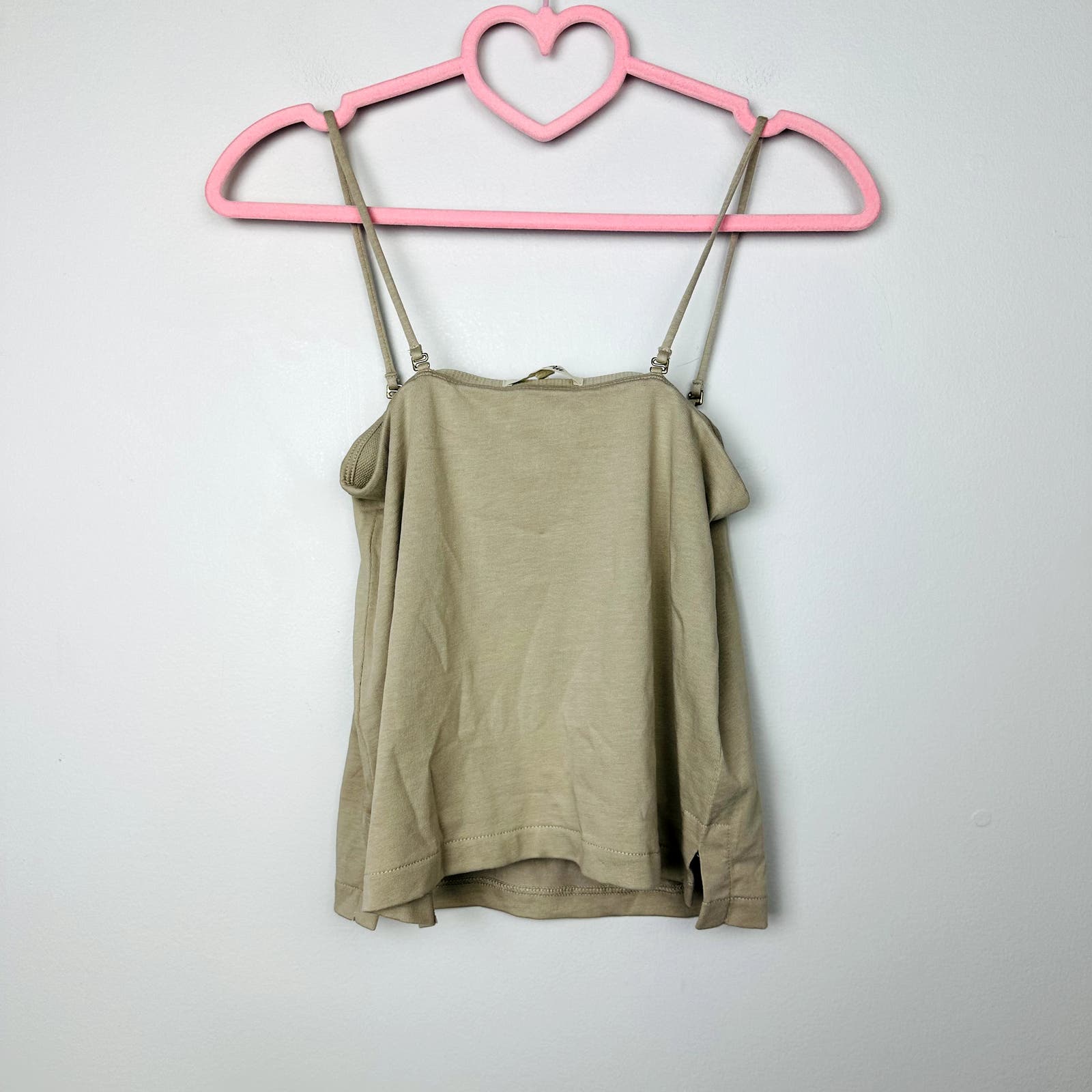 Madewell NWT Wet Sand Spaghetti-Strap Tube Tank Top Size XS